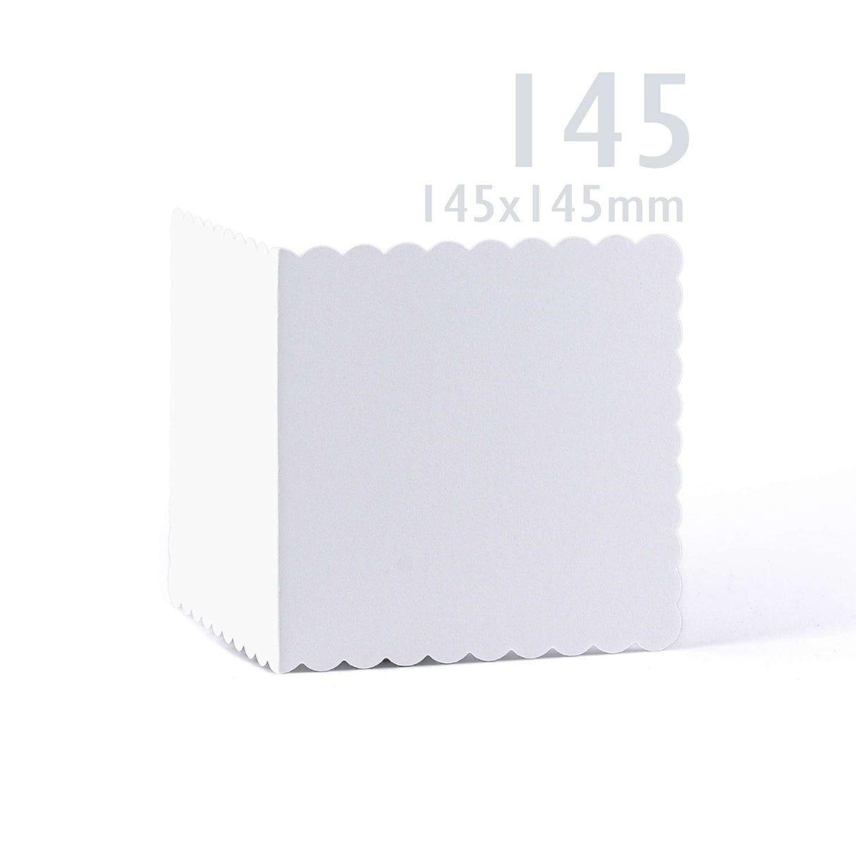 White Scalloped Cards & Envelopes Pack