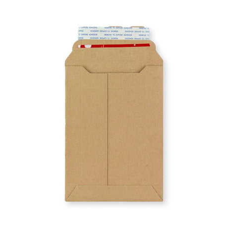 Manila Brown Peel & Seal Rigid Board Mailers Envelope (185 x 125mm)