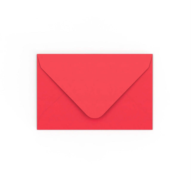 Bright Red Gummed V-Flap Envelope (65 x 94mm)