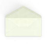 Milk White Hammered paper envelopes