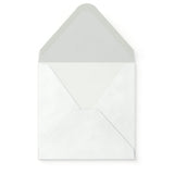 White Envelope Hammered Texture 155x155 mm